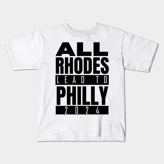 Cody Rhodes T-Shirt All Rhodes Lead To Philly WWE Cody Rhodes Finish The Story Wrestling Cody Rhodes Shirt Kids T-Shirt by Wrestling Supreme